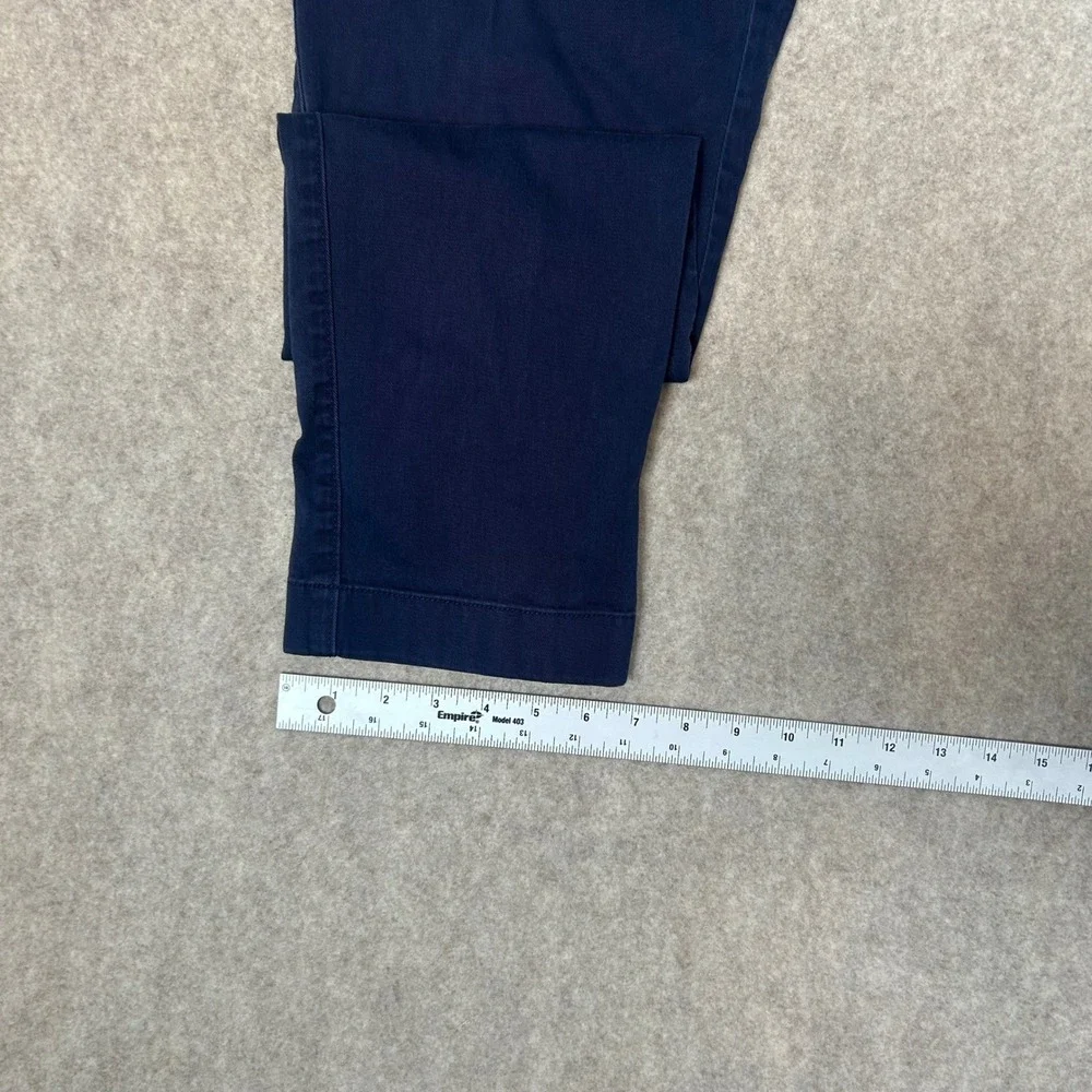 J.Crew Flex Chino Pants Mens 33x32 Navy Blue Slim Fit Stretch Cotton